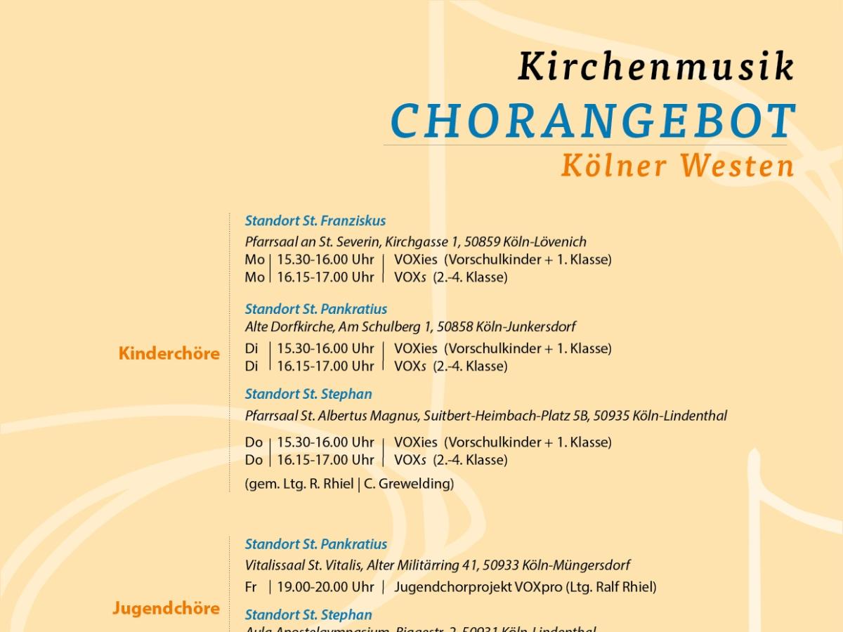 Kirchenmusik Kinder und Jugend