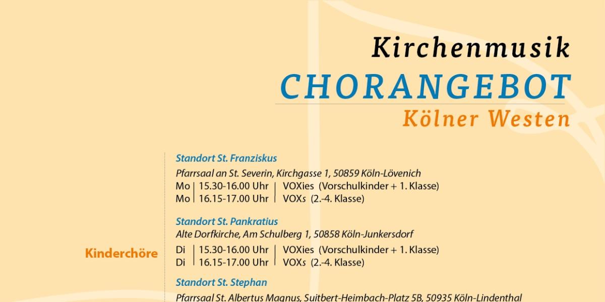 Kirchenmusik Kinder und Jugend