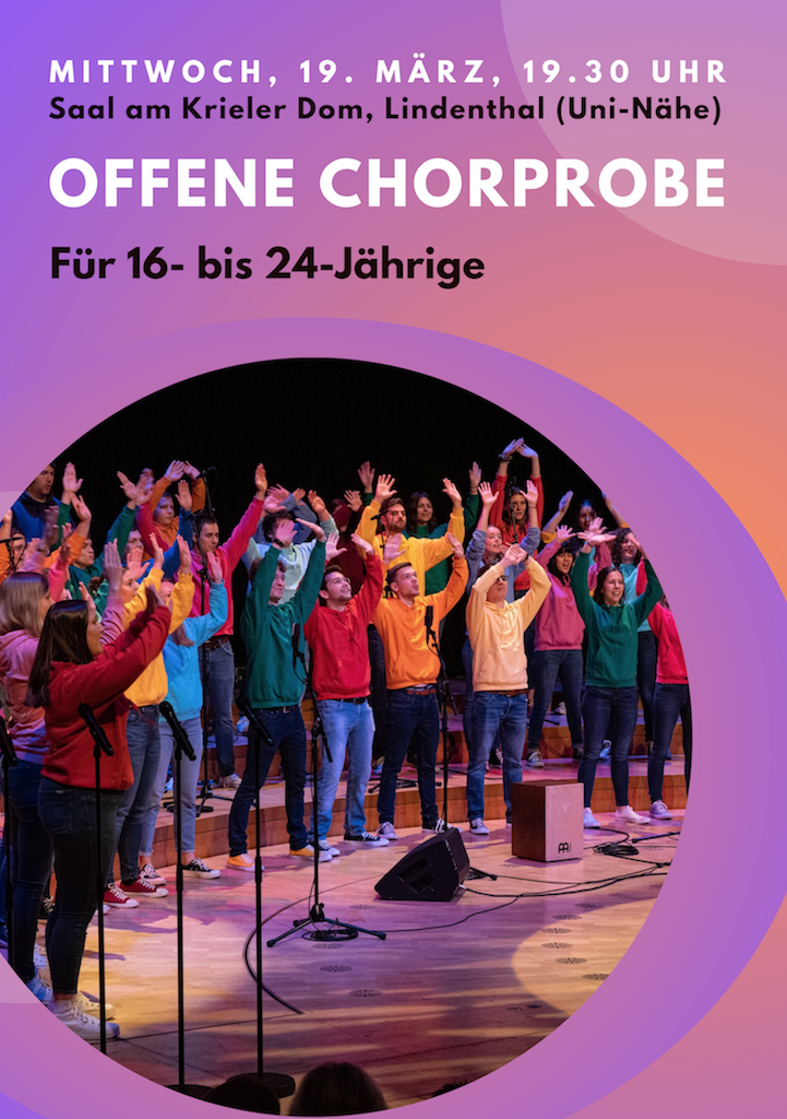 Offene Chorprobe Jugendchor